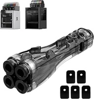 4-in-1 PTFE Adapter Feed Tube Expansion Port Filament Pipe Feed Modules Connector and Extra 4PK Fila