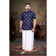 festival man's kurta with dhoti set