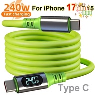 240W Quick Charging USB C Cables - Digital Display 480Mbp/s High-speed Data - Transfer Type C Wire C
