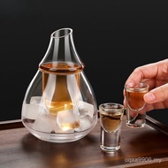 Wine Set Liquor Wine Set Wine Warmer Wine Dispenser Wine Flask Household Ice Crystal Glass Warm Set 