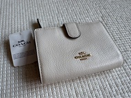 (清貨美國outlet購買)Coach白色銀包
