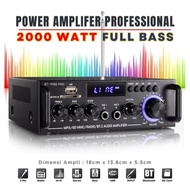 Original Fleco BT-198B Pro Bluetooth 8809 1000w+1000w Power Amplifier