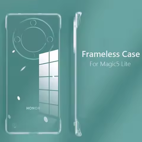 Frameless Slim Clear Hard Back Cover Case On For Honor Magic5 Lite Magic 5 Lite Pro 5G ShockProof Co