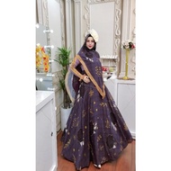 Zahira1808 Malaika Seris By Alya Syari Syari Ibu Busui Dress Hijab