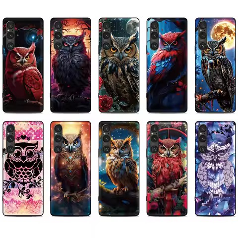 Cute Owl Cover For Sharp Aquos R10 R9 R8 R8s Pro R2 R3 Air Zero6 Wish 5 4 Sense 10 9 8 6 6s 3 Lite V