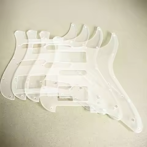 Clear PVC Pickguard for ST SQ Electric Guitar, 3-Ply SSS HSS HSH HH Pick Guard Scratch Plate Pre-Cut