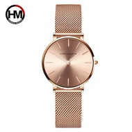 Japanese movement woven mesh strap waterproof quartz watch Women's watch36mm Minimalist Three-Hand W