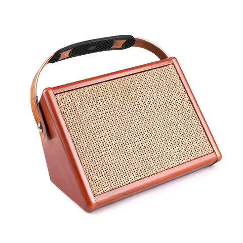 AC-15 15W Portable Acoustic Guitar Amplifier Amp with 5.5 inches Full Frequency Speaker Unit, Microp