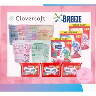 Laundry Capsules / POD / Box - Cloversoft 4 in 1 - (20pods/25pods) / Breeze 3 in 1 40's - 420g & box