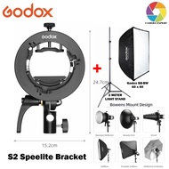Godox S2 Bowens Mount Flash S-type Holder Bracket for Godox V1 V860II AD200 AD400PRO Speedlite Flash