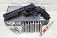 2館 UMAREX T4E HDR68 TR68  防身 左輪 鎮暴槍 CO2槍 + CO2小鋼瓶 + 辣椒彈 