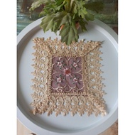 ORGANDY SMALL SQUARE GUEST TABLE CLOTH / SQUARE GUEST TABLE CLOTH / GUEST TABLE CLOTH / IMPORTED TAB