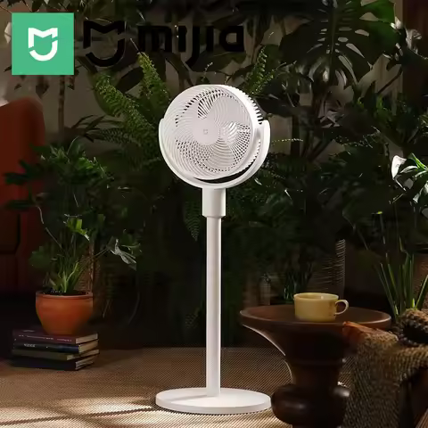 MIJIA Circulating Fan，Retractable Rechargeable Air Conditioner Fan，Home Floor Standing Desktop Fans，