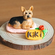 狗狗 客製化寵物手工黏土模型 含配件 含名牌