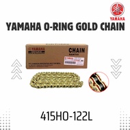 YAMAHA CHAIN O RING 415HO GOLD CHAIN 415H GOLD CHAIN RANTAI MOTOR 415HO DAN 415H WARNA EMAS