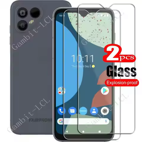 2PCS FOR Fairphone 4 6.3" HD Tempered Glass Protective On Fairphone4 Screen Protector Film Cover