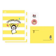 Hello Dun Dun 哈囉登登系列 迷你信紙信封組 02.祝福