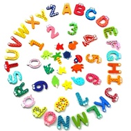 Combo of 53 parts LETTERS, NUMBERS, magnetic ANIMALS