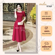 Party Dress K25-D2-1 MDU4341 Luxurious Red Color with Attractive Flared Shape from MDU