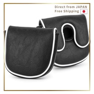 LAB Mallet Putter Headcover Black Style Magnetic Closure Compatible with DF3 Model Premium PU Leathe