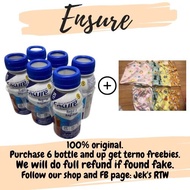 Ensure Abbott Ready to drink chocolate and vanilla flavor 235ml Gluten free with freebies.