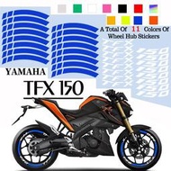 台灣現貨山葉 Yamaha TFX 150 反光貼紙輪轂防水貼花輪輞耐用裝飾 17" TFX 150
