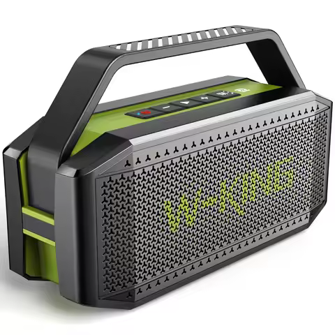 60W RMS 100W Peak W-KING D9-1 Bluetooth Speaker IPX6 Waterproof TWS 120W Stereo EQ NFC Power Bank 40