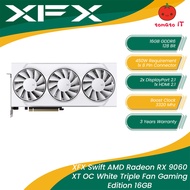 XFX Swift AMD Radeon RX 9060 XT OC White Triple Fan Gaming Edition 16GB Graphics Card