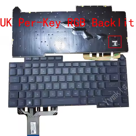 UK RGB Backlit Keyboard For ASUS ROG Strix G15 G513 G513Q G513QR G513QE G513I G513IM G513IE G513IC G
