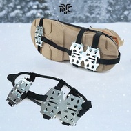 TYJPV 1Pair Ice Gripper Spike, Anti-Slip Spike 24 Teeth Ice Claw,  Shoe Covers Universal Spike Grips