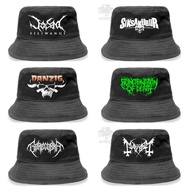 Buckhet band metal scary metal band jasad.buckheat hat.oria hat. .metal band hat.bucket