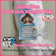 JARING IKAN 4 INCH 0.20 100x100 Yoko PHOENIX LAND / JARING 020 4 INCH / JARING SENAR 020 / PUKAT 4 I