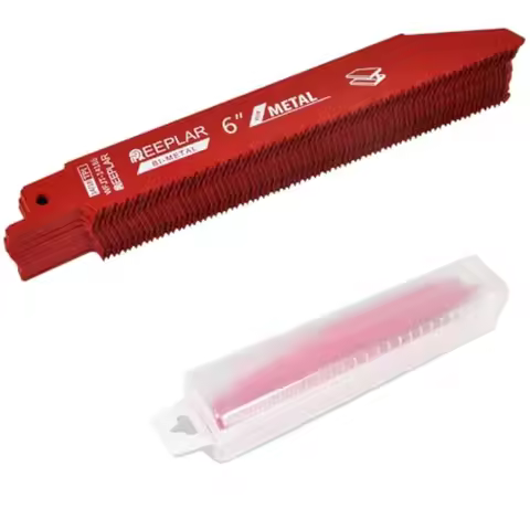 Pack 6 inch 14/18 TPI Bi-Metal Auto Dismantling Sawzall Blade for Metal 6" 18-TPI Reciprocating Saw 
