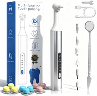 Home dental polisher, multi-functional LED dental polisher, aluminum alloy anti-slip texture, 9 poli