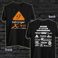 2023New 2023 Premium Printed T-Shirt X32 Casual Short Sleeves Round Neck With Audio Behringer Patter