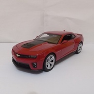 MERAH Diecast Car Chevrolet Camaro ZL1 Red miniature car Welly 24