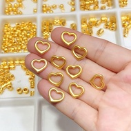 Love Pendant 3D Hard Gold Heart Gold Heart Necklace Pendant