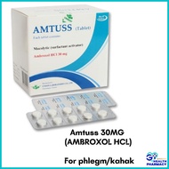Amtuss Ambroxol HCl 30mg Tablets 10's [ For Phlegm / Ubat Kahak ]