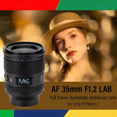 For VILTROX AF 35mm F1.2 LAB Full Frame Auto Focus Portrait Prime Lens Large Aperture Mirrorless Cam