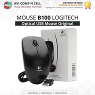 B100 | LOGITECH B100 USB MOUSE OfficialOriginal (BLACK)