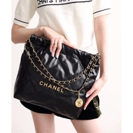 [Daigou Grade] 77 chanel 22s Gold Coin Series Shopping Bag Style Garbage Bag chanel tote Bag tote Sp