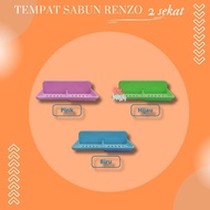 Renzo Soap Dish 2 Dividers/ Soap Dish 2 Dividers/ Soap Coaster/ Soap Container