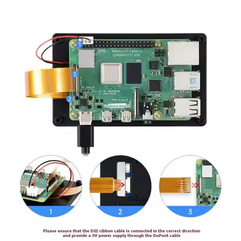 FC-[IANC-AB01] For Raspberry Pi Board 5 Compatible 4 Inch DSI LCD Display Capacitive Touchscreen 480