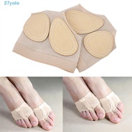 YOLO Half Shoes Pad S-XL Girls Women Soft Protection Toe Gymnastics Accessories Breathable Half Shoe
