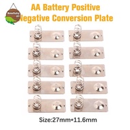 Nebaby 10Pcs 27x11.6mm AA Battery Positive Negative Conversion Spring Contact Plate For The 5th Batt