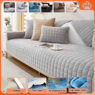 Sofa Cushion Sofa Cover Set Flannel Universal Full Cover Non-slip Thicken Fabric Soft Sofa Cuhsion