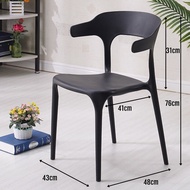 Plastic Chair Kerusi Makan Pemasangan Percuma Dining Chair Elegant Chair PP Material Modern Style Ho