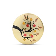 Round Trinket Box, Persimmons &amp; Birds