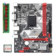 DaB75-H Computer Motherboard Desktop Motherboard +I3-3240 CPU +1X4G DDR3 1600MHz RAM LGA 1155 USB 3.0 SATA 3.0 C70999DD