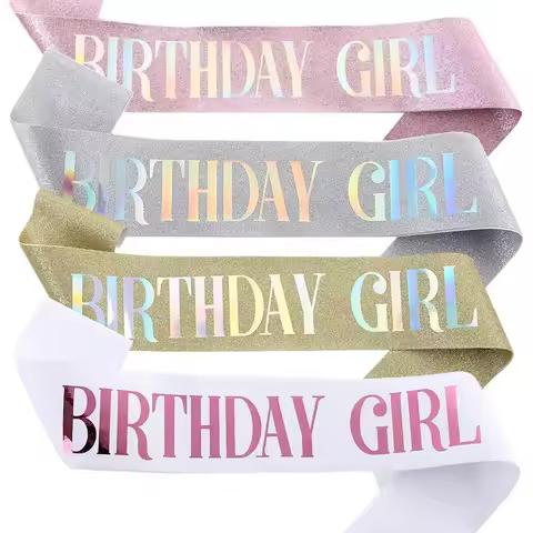 Happy Birthday Queen Girl Satin Sash 21 30 50 Birthday Sash Party Supplies Birthday Decoration Weddi